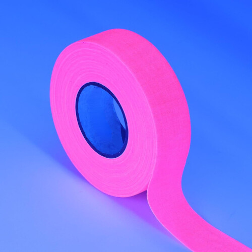 Υφασμάτινη ταινία Neon Gaffer, ταινία UV Blacklight Glow για πάρτι με νέον/λάμψη, 0,6" x 66ft –