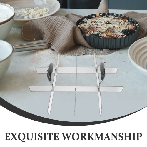 Διαχωριστικό κέικ Homoyoyo από ανοξείδωτο ατσάλι με λαβή για ομοιόμορφο 2