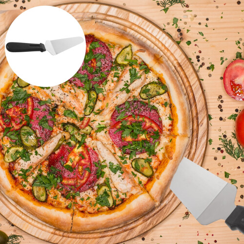 Pizza Server Stainless Steel Pizza Triangular Spatula Pie Server Cake Holder 1