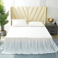 Jupe de lit noire pour lit king size avec coins fendus, hauteur de 35,5 cm (14 pouces).