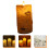 Flammefri vokslys af birkebark 7,5 x 7,5 x 12,5 cm 8