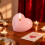 Velas de San Valentín con forma de corazón, perfumadas, paquete de 2 3