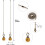Crystal Ceiling Fan Pull Chain Extender 38 cm (2 pcs) 2