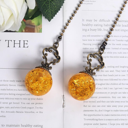 Crystal Ceiling Fan Pull Chain Extender 38 cm (2 pcs) 2
