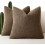 Bouclé Pudebetræk Neutral Chokolade 2-pak 16x16 1