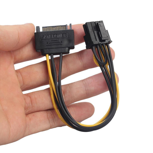 Κάρτα γραφικών SATA15pin αρσενική σε 62PCI-Express PCIe Τροφοδοσία γραφικών 1