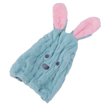 Rabbit Pattern Coral Fleece Hair Drying Cap - Unisex Hair Towel, Portable Super Absorbent Bath Drying Towel for Home Use