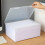 Plastic Storage Box For Office Large Capacity Transparent Paper Storage Case Desktop Storage Organization Document Box 7
