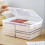 Plastic Storage Box For Office Large Capacity Transparent Paper Storage Case Desktop Storage Organization Document Box 2