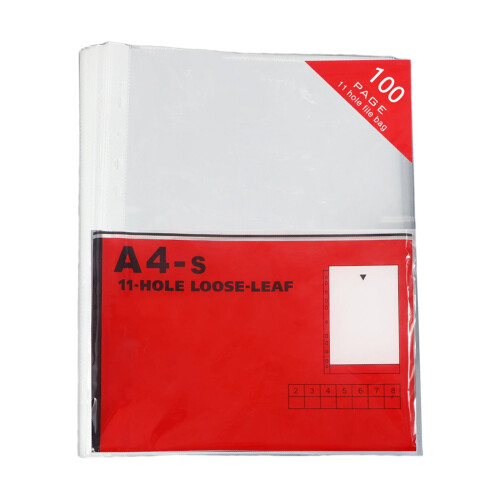 BiFandian100-Pack Διαφανή Προστατευτικά Φύλλων A4/Letter 11 Οπών, Αδιάβροχα Περιβλήματα 1