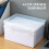 Plastic Storage Box For Office Large Capacity Transparent Paper Storage Case Desktop Storage Organization Document Box 3