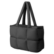 Borsa a tracolla imbottita da donna, grande borsa a mano trapuntata e soffice, leggera, ideale per lavoro, viaggi, palestra e shopping.