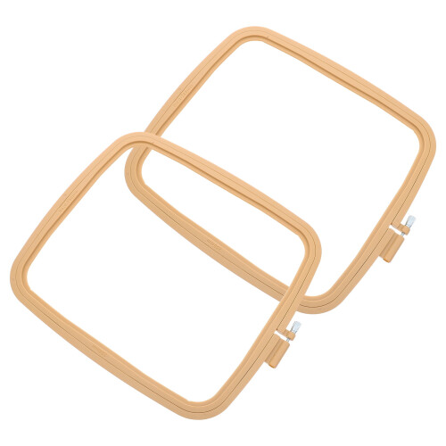 Homoyoyo2Pcs Ανθεκτικό χακί πλαστικό τετράγωνο κρίκο κεντήματος για βελόνα διάτρησης