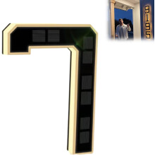 Solar-Powered Outdoor House Number Light, 9 Inch Lighted House Numbers for Outside, Waterproof LED Address Sign with Automatic Sensor