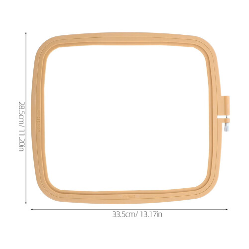 Homoyoyo2Pcs Ανθεκτικό χακί πλαστικό τετράγωνο κρίκο κεντήματος για βελόνα διάτρησης 1