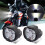Φώτα οδήγησης μοτοσικλέτας LED 12V8W, αδιάβροχα φώτα ομίχλης για 2
