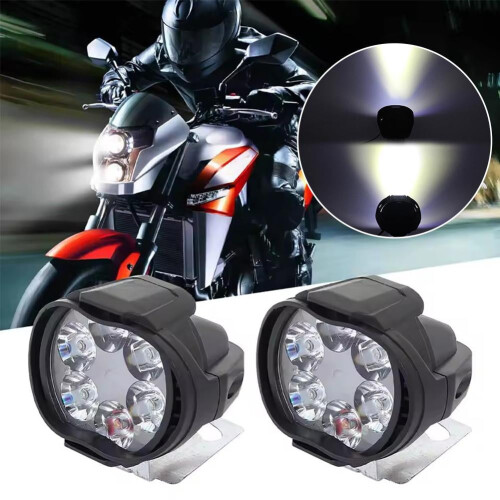 Φώτα οδήγησης μοτοσικλέτας LED 12V8W, αδιάβροχα φώτα ομίχλης για 1