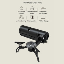 estufa, Estufa de 2800 W con butano Estufa de camping de 2800 W con butano Estufa de exterior de 2800 W Estufa portátil Estufa negra