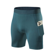 Miesten kompressiohousut taskulla, spandex-juoksushortsit urheiluun, urheilullinen treenisuorituskyky alusvaatteet