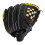 1 stk. slagfast baseballhandske sort PU til baseballspil 5