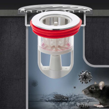 Odor-Proof Floor Drain with Backflow Preventer, Anti-Odor, for Bathrooms & Kitchens (1.3''–1.77'')