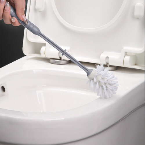 Ensemble brosse de toilette Gallickan avec support, gris, 1 pièce 1
