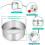 6-inch Stainless Steel Cake Pan Set 4 pcs 2