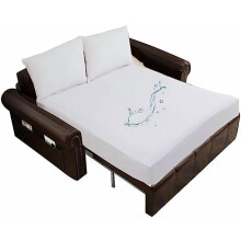 Protège-matelas imperméable en viscose de bambou, taille King divisée