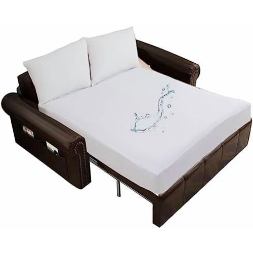 Protège-matelas imperméable en viscose de bambou, taille King divisée