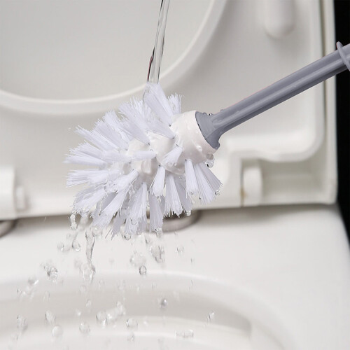 Ensemble brosse de toilette Gallickan avec support, gris, 1 pièce 2