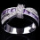 Anello da donna viola con zirconi, gioiello da sposa - Viola9* 1