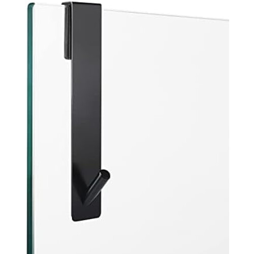 Duschtürhaken, schwarz, 18 cm, 2er-Pack 1