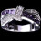 Anello da donna viola con zirconi, gioiello da sposa - Viola9* 3