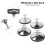Calços niveladores de metal para pés de mesa, ajustáveis de 15 cm (6 polegadas), antiderrapantes, pacote com 4 unidades 5