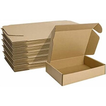 6x4x2 tommer hvide papforsendelseskasser pakke med 75