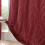 Thermal Insulated Blackout Curtain Panel Red 87x55in 3