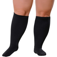 Calze a compressione taglie forti, polpaccio largo 20-30 mmHg per uomo/donna, gravidanza, viaggi, corsa, infermieri - compatibili con tutte le taglie