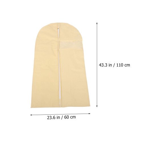 OUNONA klädöverdrag beige garderobspåse 1
