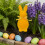 Ηλιακό φως για αυλή Easter Bunny, αδιάβροχο, εξωτερικό διακοσμητικό 6