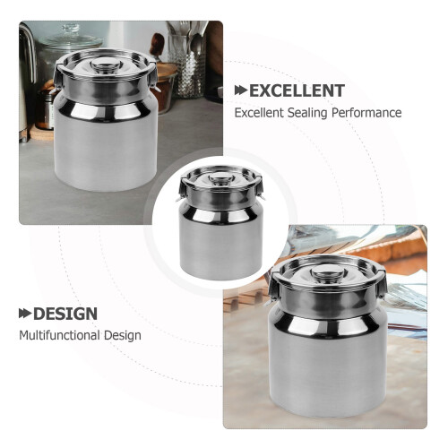 Stainless Steel Jugs Milk Can 1Set 2