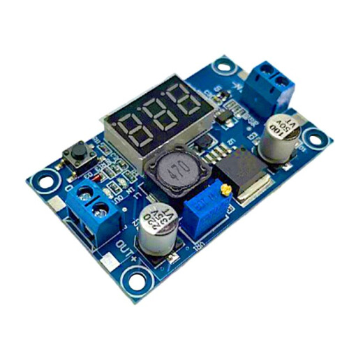 LM2596   Adjustable Step Down Converter Voltage Regulator LED Display Voltmeter 4.0-40 To 1.3-37V Power Adapter