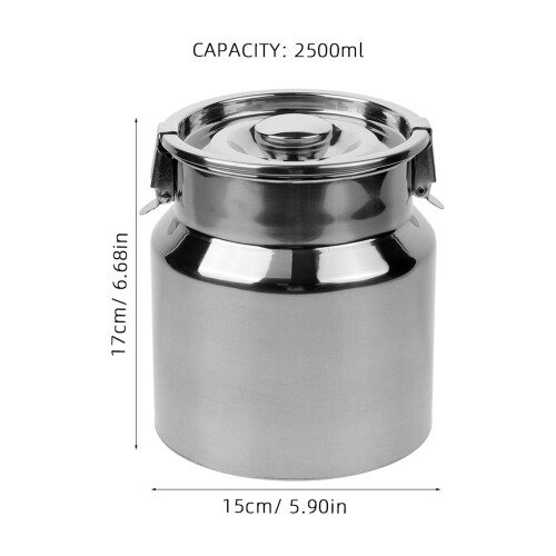 Stainless Steel Jugs Milk Can 1Set 1