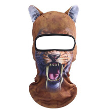 Balaclava 3D de Gato, Máscara Facial Transparente com Orelhas para Bar, Máscara de Capuz Fofa para o Rosto Todo, Máscara de Esqui Animal para