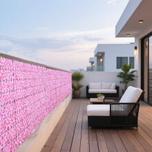 Pantalla de privacidad de seto de hiedra artificial 50x100cm