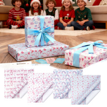 Rouleau de papier cadeau aquarelle 3 m x 43 cm, 80 g/m²