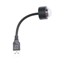 QUS Mini Éclairage LED Son et Lumière Disco USB Auto Décorations Stroboscope Chambre U2Q9 Lampe d'Ambiance Multicolore Magie des Couleurs V6O1