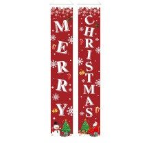 Bannière de porte, panneau de porche, bannière de bienvenue, fond hivernal, décoration murale en tissu pour porte d'entrée, fête, intérieur et