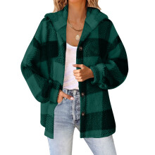 Wintermäntel für Damen, Kapuzenpullover für Damen, Herbstmode für Damen: Kapuzenpullover, Langarm-Knopfmäntel