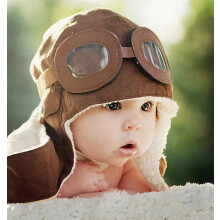 Cool Boys Kids Baby Winter Warm Cap Hat Beanie Pilot Aviator Háčkovaná klapka na uši Hat
