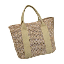 BiFandian Women Straw Bags for Summer Beach, Handmade Woven Shoulder Handbag, Large Tote Bag for Outdoor Vacation, Beach, Pool